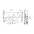 backpack elevator rolling guide shoe/bush-Applicable to balance-019series